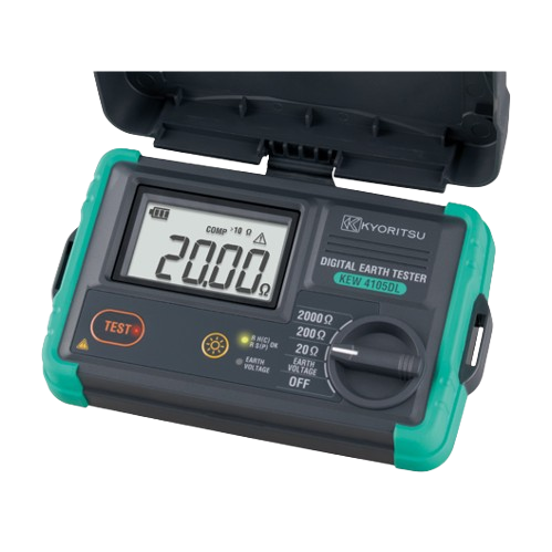 Kyoritsu KEW-4105DL Digital Earth Ground Resistance Tester for electrical safety